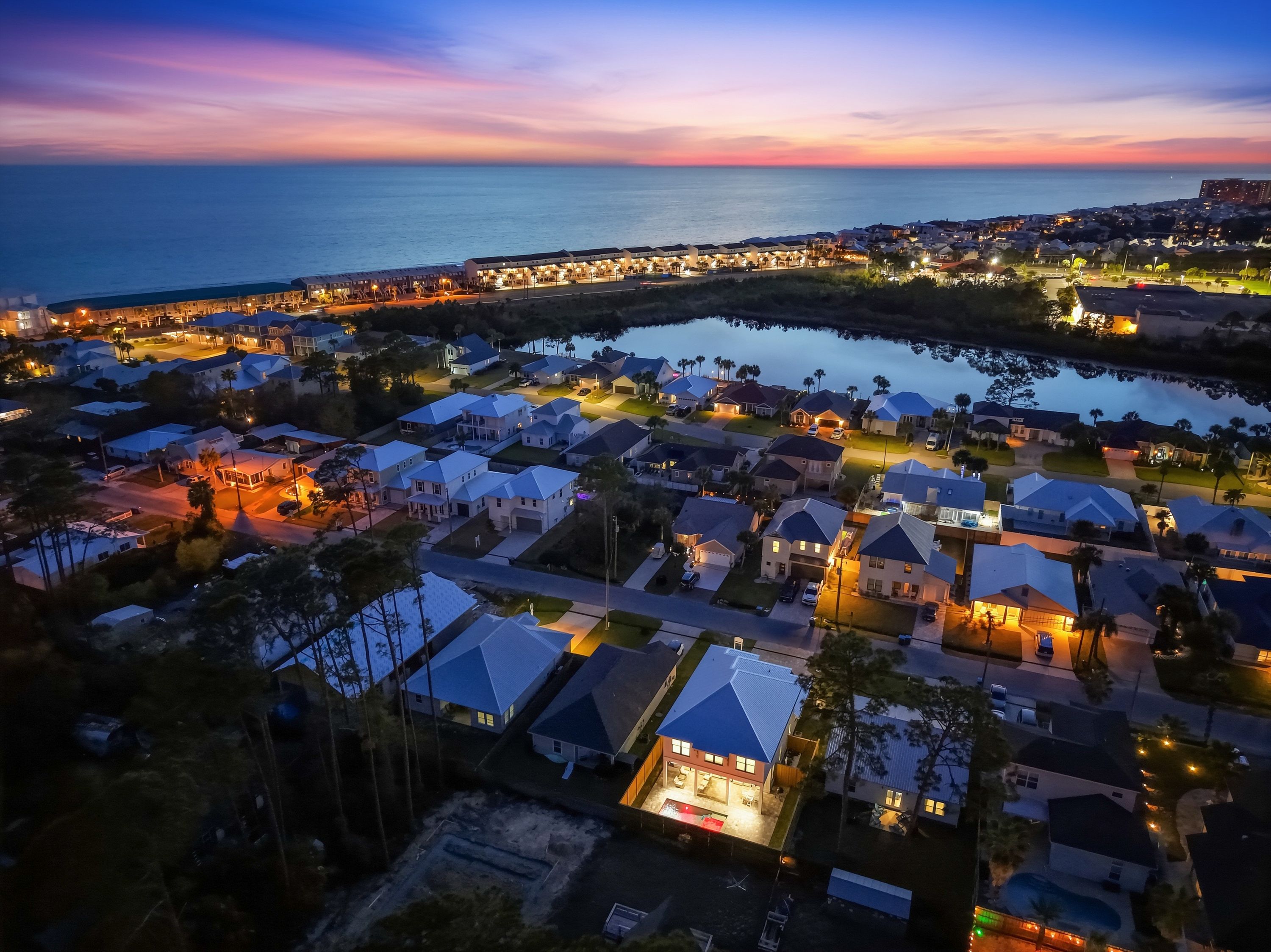 304 Palm Beach Dr Twilight Drone AWP Media 020
