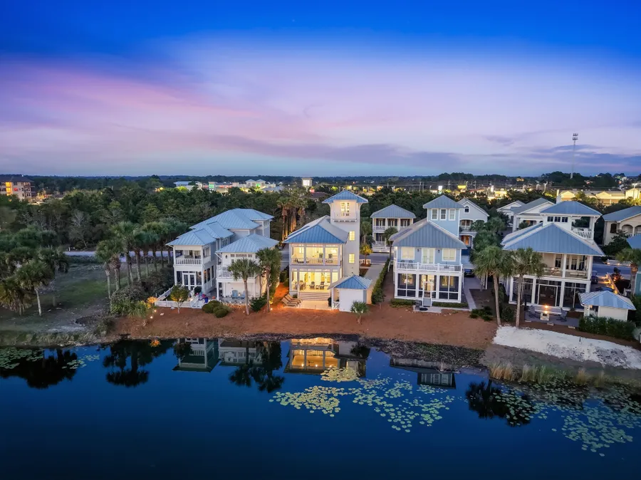 419 Lakefront Dr Twilight Drone AWP Media 014